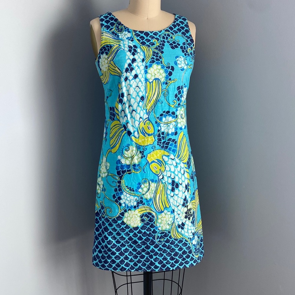 Lilly Pulitzer blue shift dress size 0